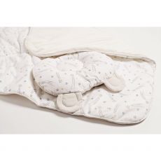 Набір конверт-плед з подушкою Twins Bear 9064-TB-02, ecru